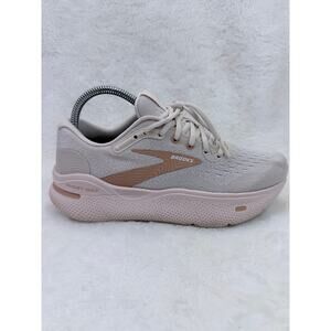 Brooks Ghost Max Womens Running Shoes Gray Beige Pink Size 7.5 Cushion